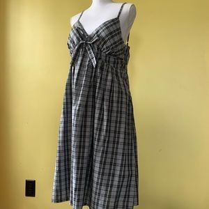 Plaid checker black and white Danty dress